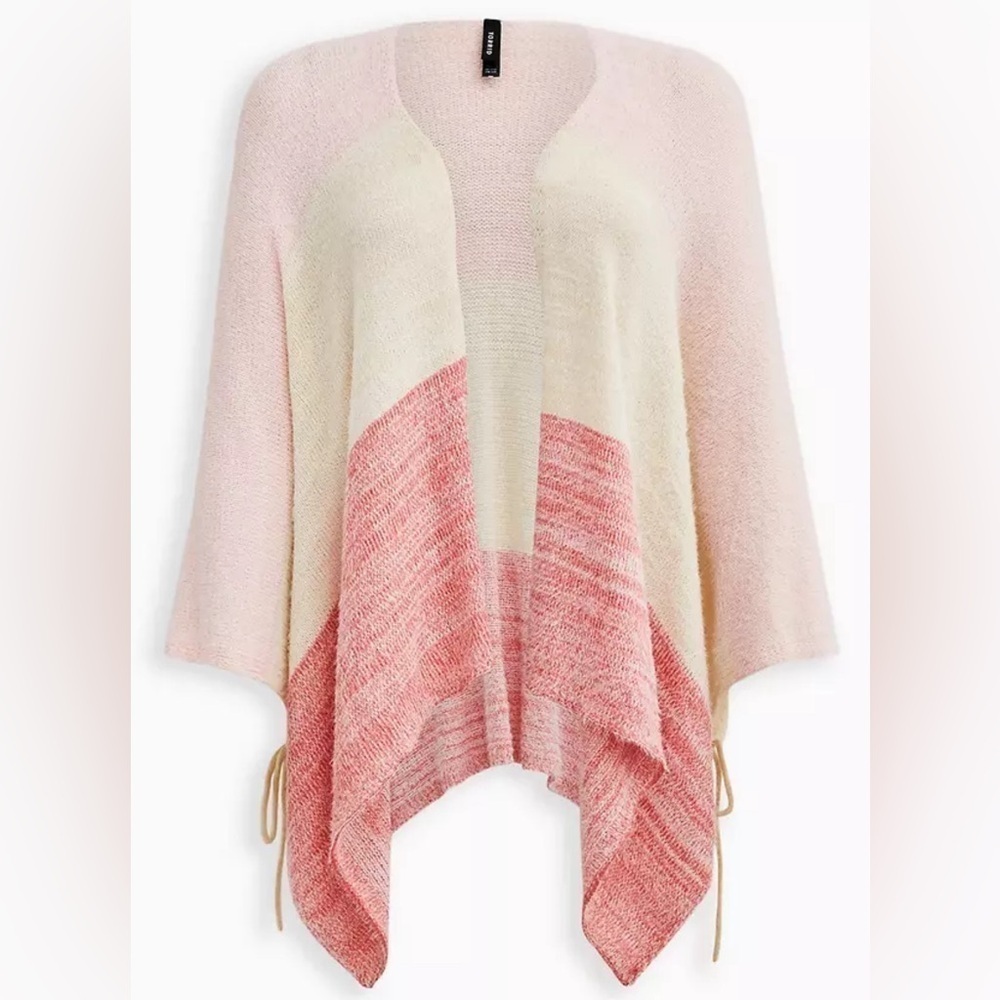 Torrid Colorblock Knit Ruana Multicolor - Picture 4 of 8